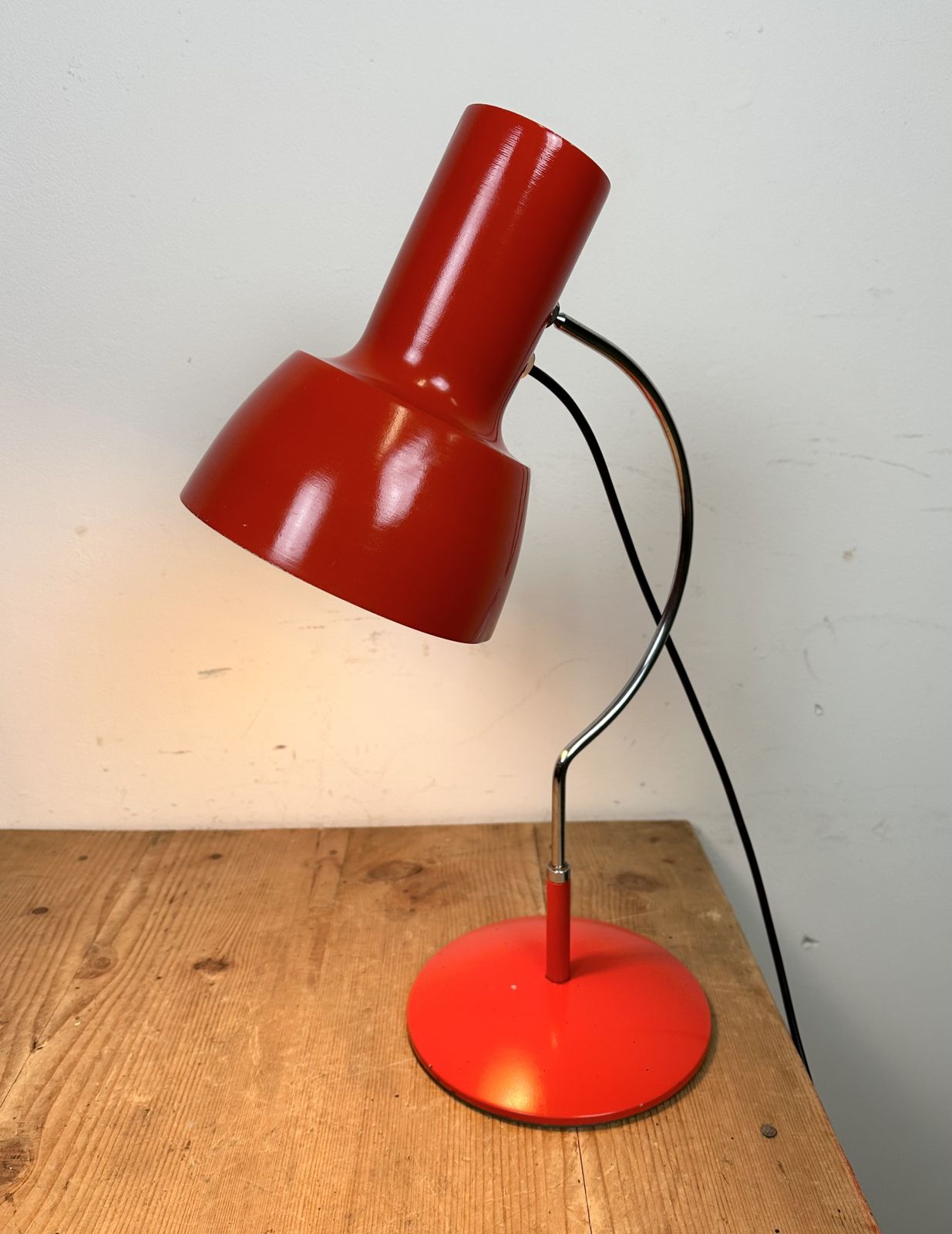 179.0 Red Table Lamp By Josef Hurka For Napako, 1960s photo