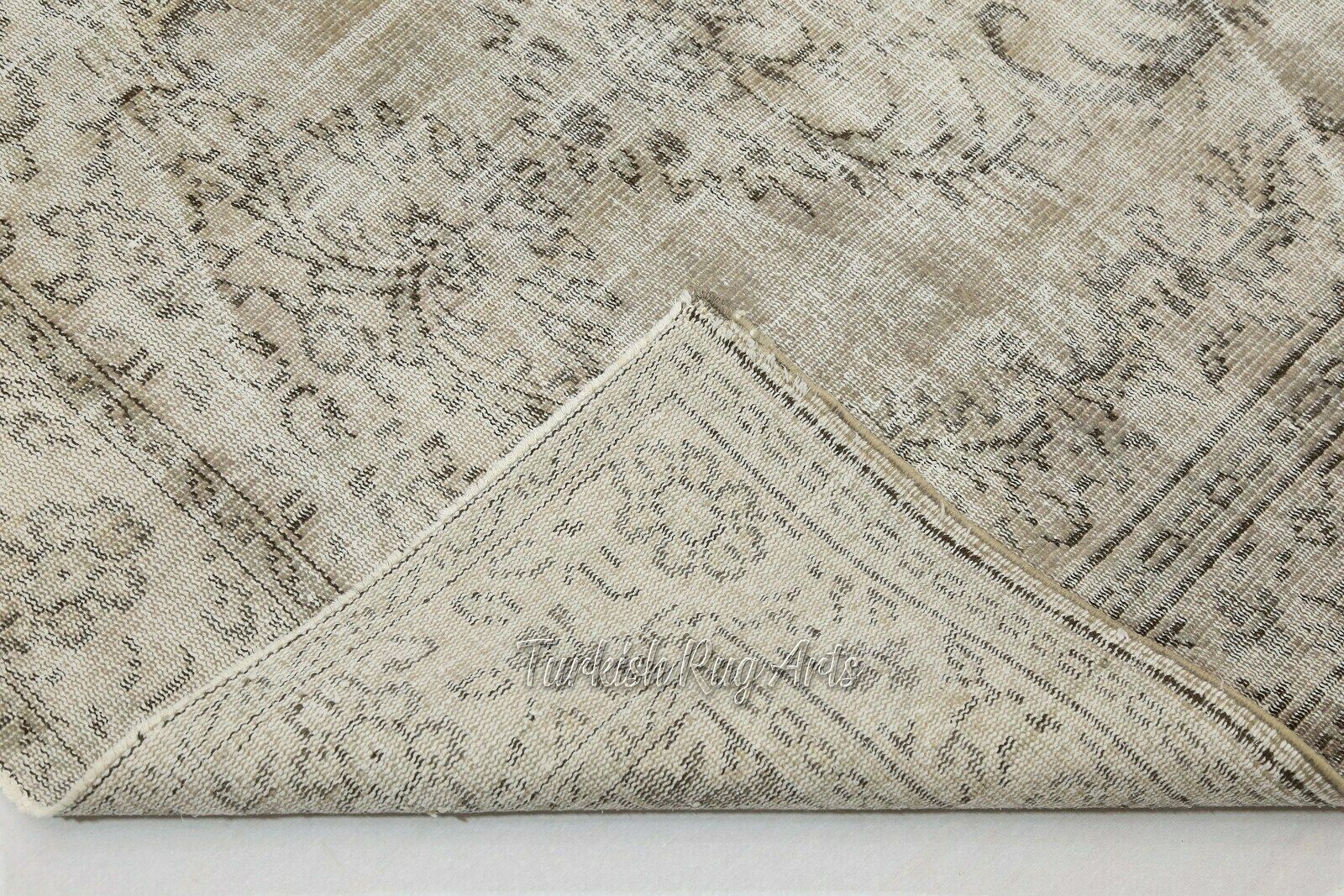 5.3x8.7 Ft, Turkish Rug, Vintage Rug, Area Rug, Oushak Rug, Wool Rug, Room Decor, Floral, Living Room Rug, Handmade, Distressed, Faded photo vintage