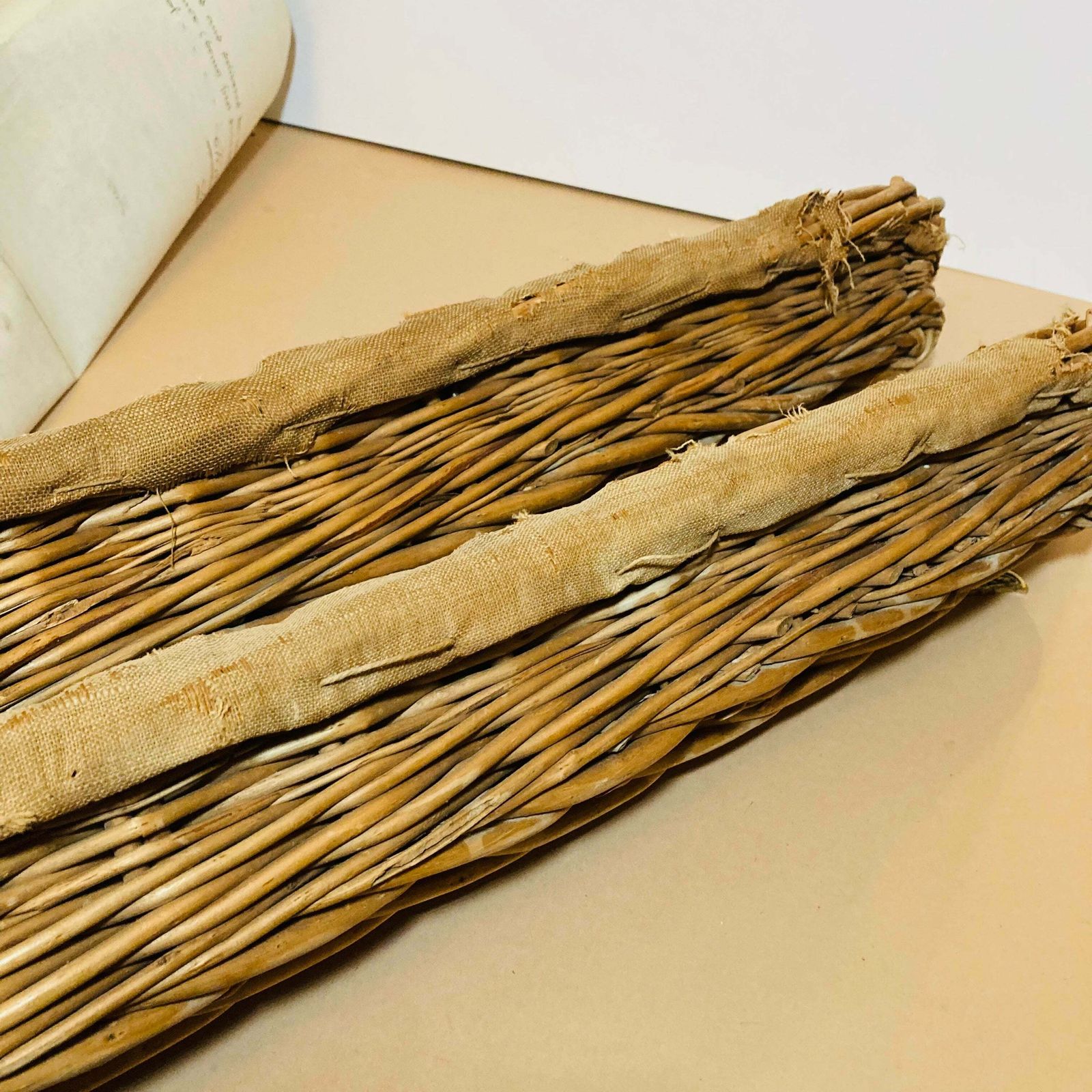 Vintage French Baguette Basket photo Home Decor