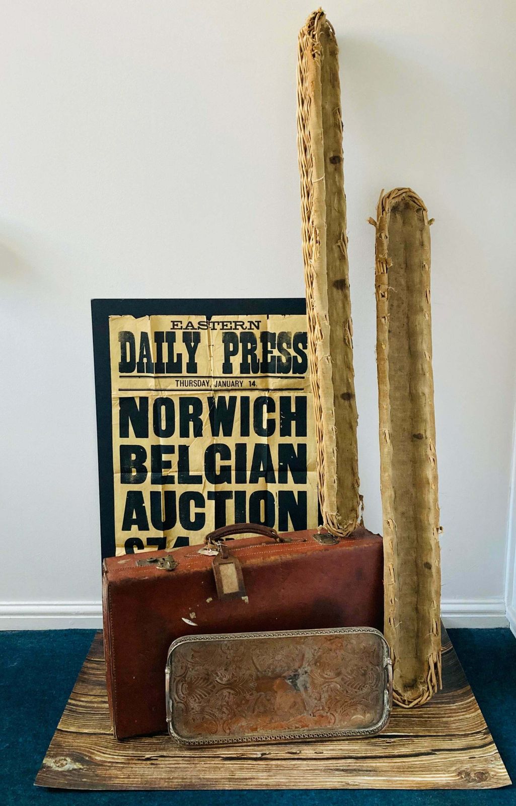 photo for sale Vintage French Baguette Basket