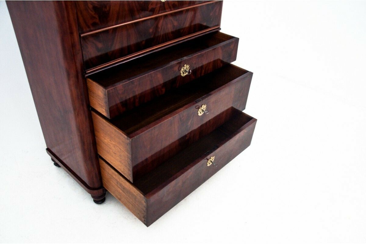 Furniture Antique Secretary From Around 1880, Northern Europe. photo
