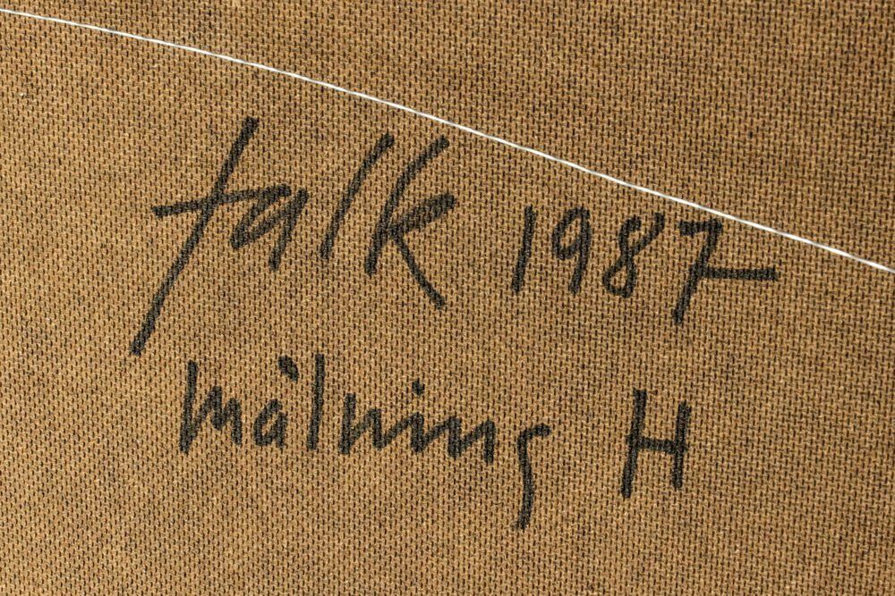 Lars Erik Falk, Painting H, 1987, Oil On Panel photo 2867.0