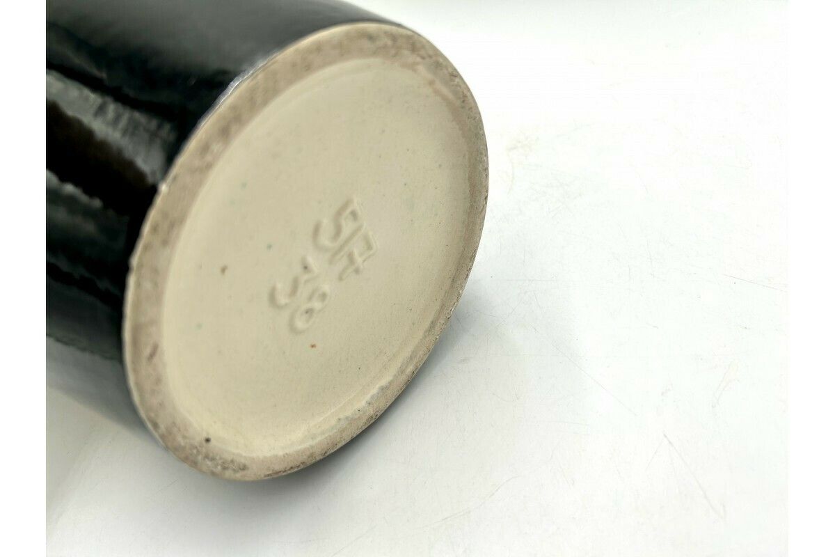 Large Black Vase, Germany, 1970s photo vintage