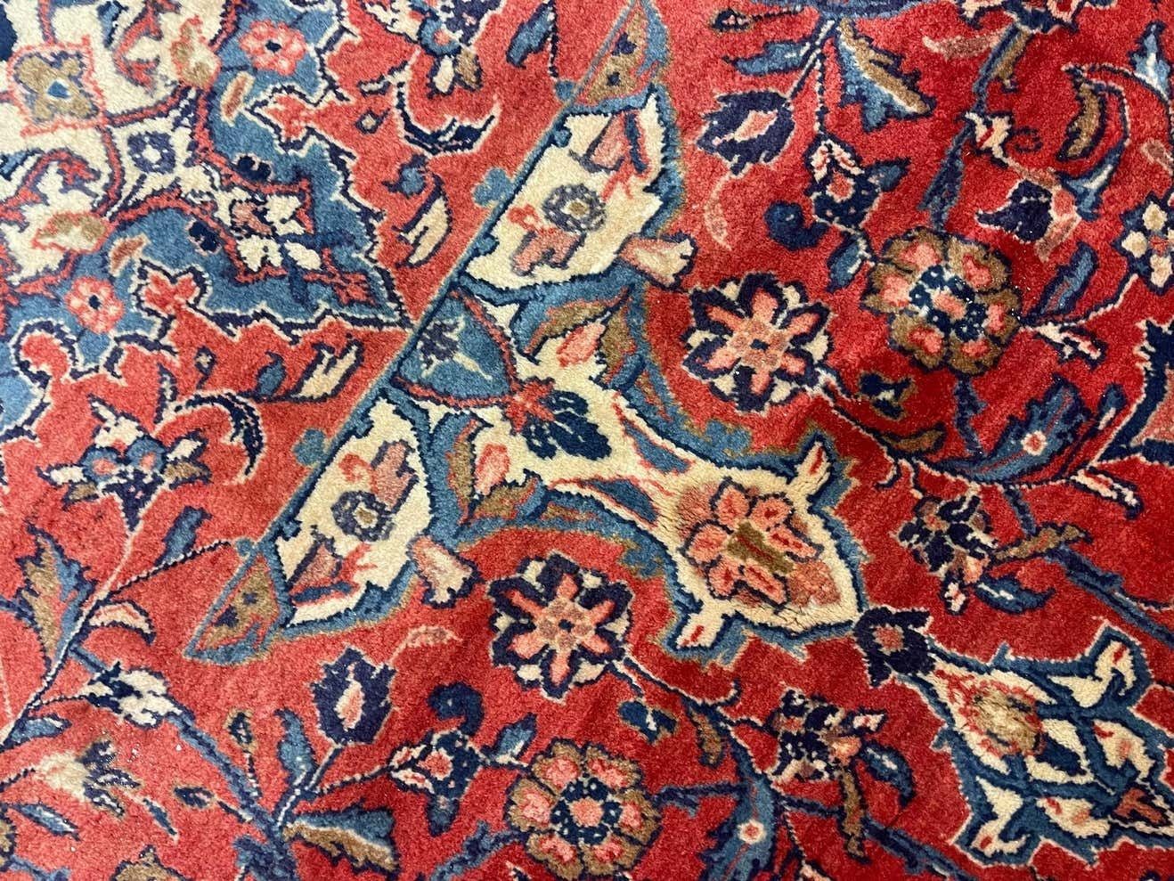 Oriental Carpet Wool Rugs Rust Large Vintage Livingroom Rugs For Sale photo vinterior