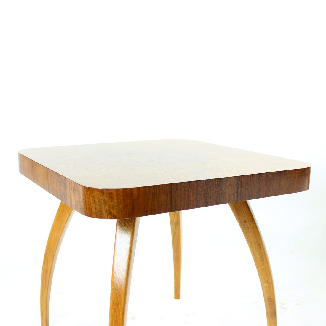 Rare Spider Coffee Table By Jindrich Halabala In Oak & Walnut, Czechoslovakia, 1930 photo Furniture
