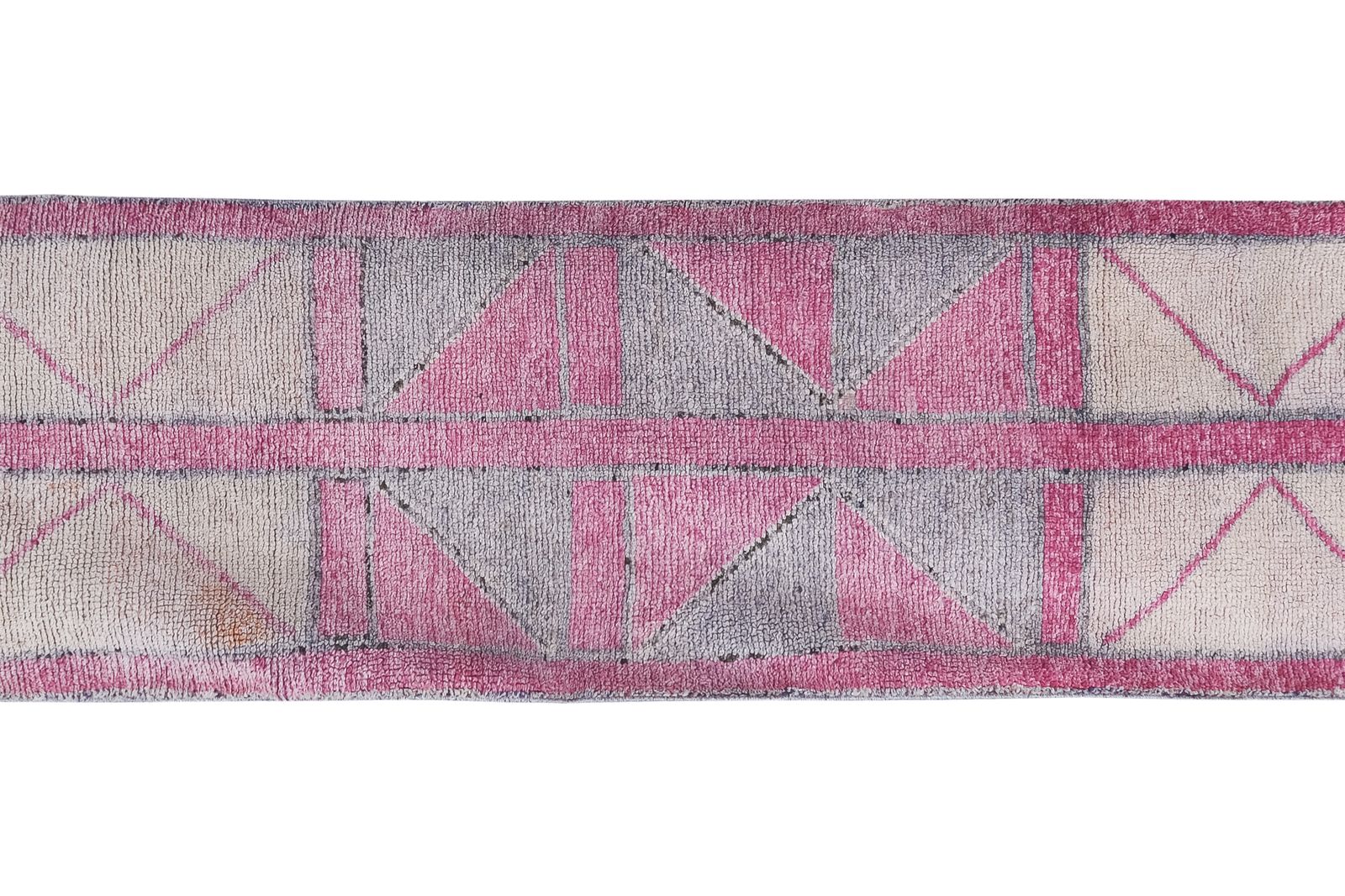 1960s Vintage Turkish Hand Knotted Herki Runner 2'11'' X 9'1'' photo furniture