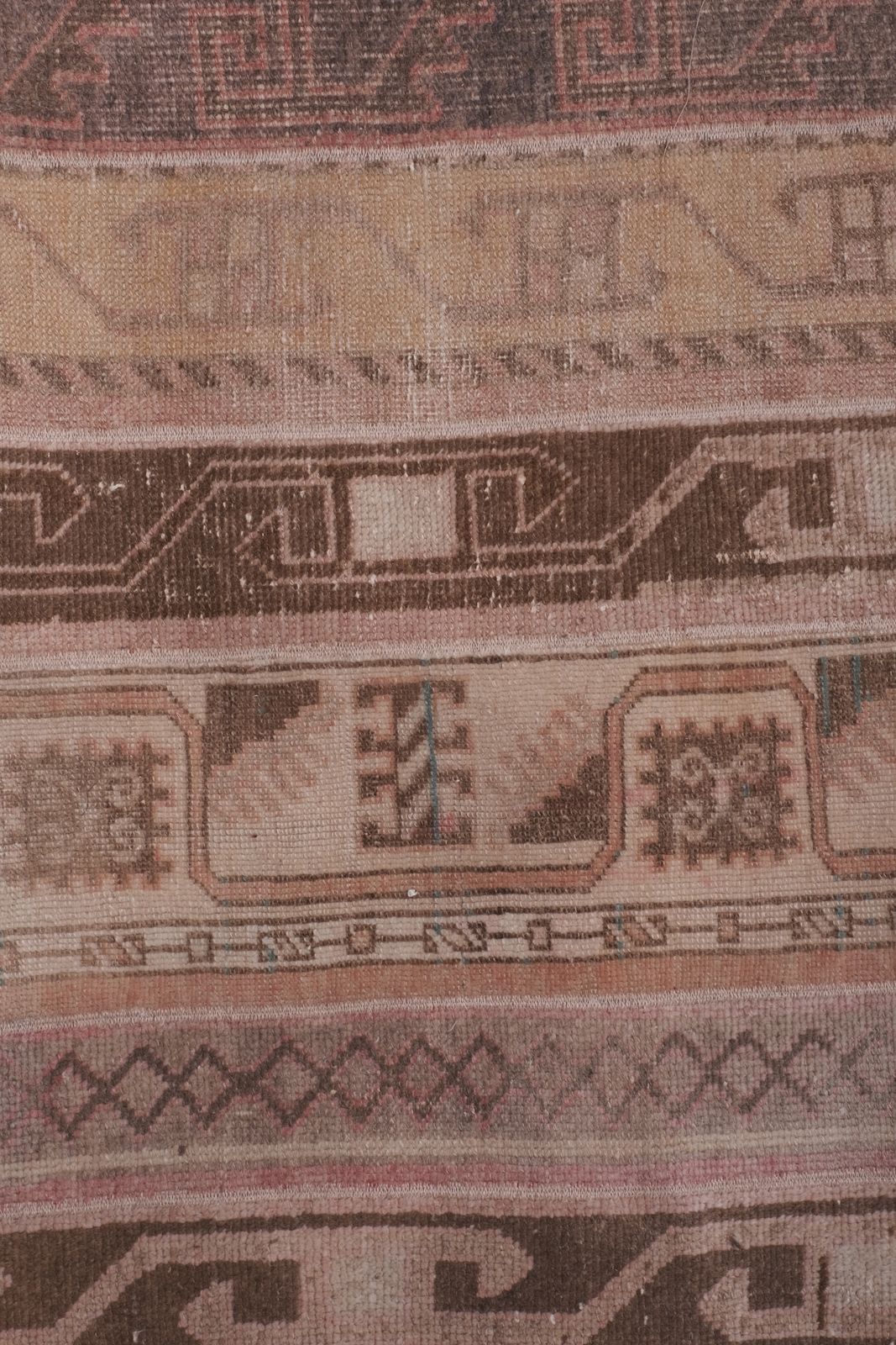 Textiles 1960s Patchwork Turkish Extra Long And Wide Runner   Stair Tread 2'6'' X 27'5'' photo