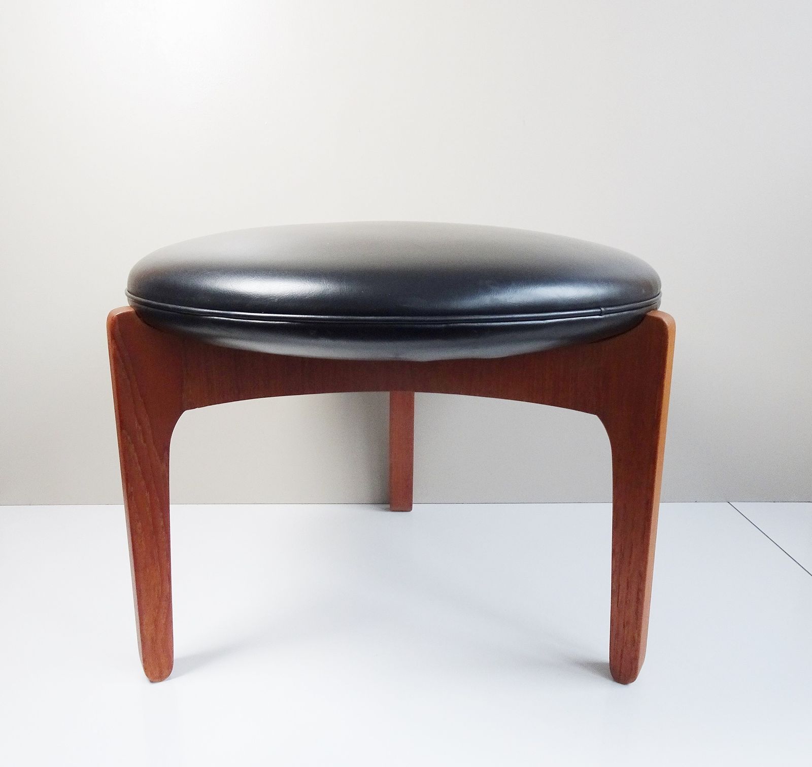 Teak Stool By Sven Ellekaer For Christian Linneberg, Denmark 1960s photo vintage
