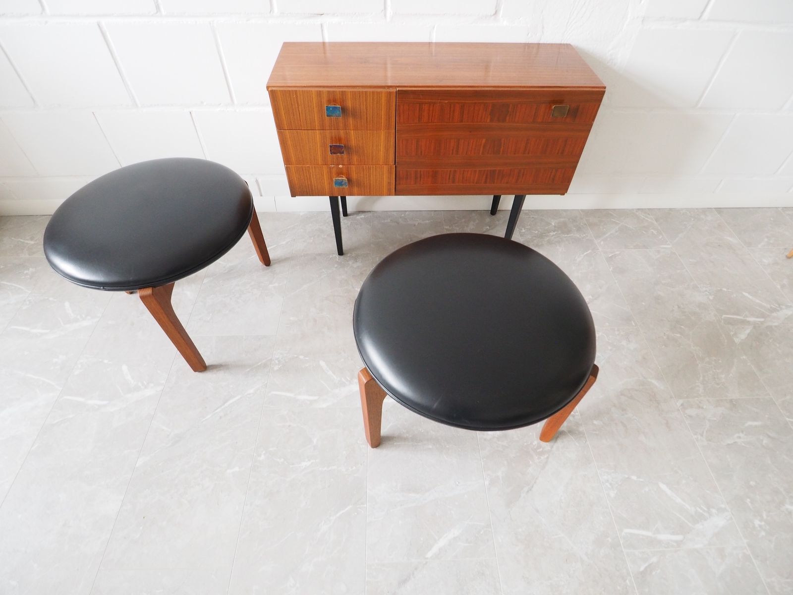 Teak Stool By Sven Ellekaer For Christian Linneberg, Denmark 1960s photo for sale