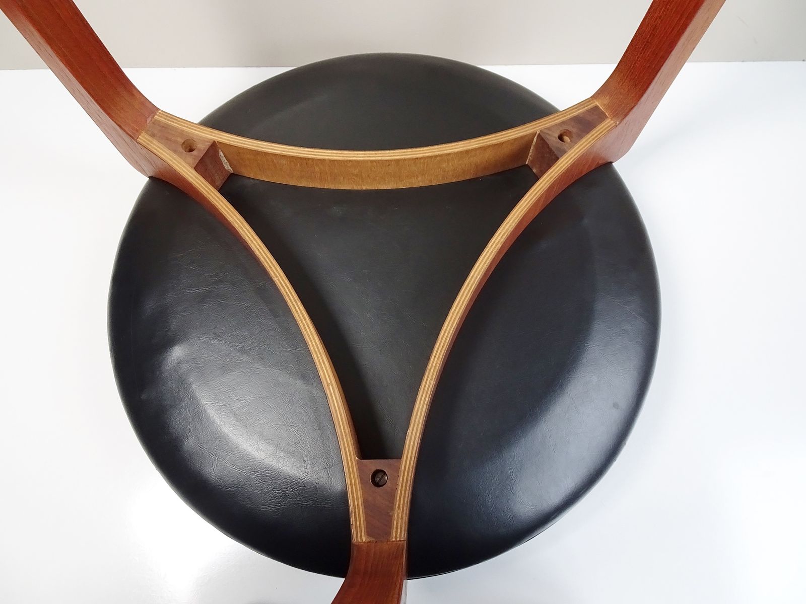 Teak Stool By Sven Ellekaer For Christian Linneberg, Denmark 1960s photo vinterior