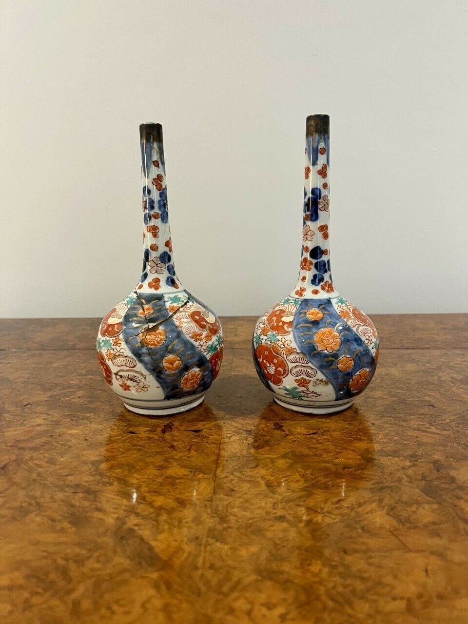 Pair Of Antique Japanese Imari Vases photo 225.0