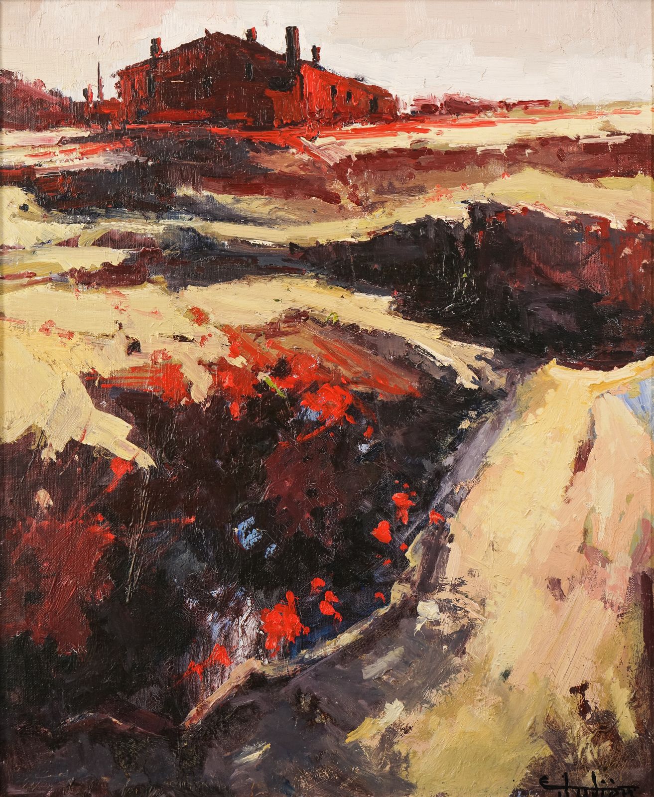 Ernest Julien Malla   Fauve Post Impressionist Influenced Landscape