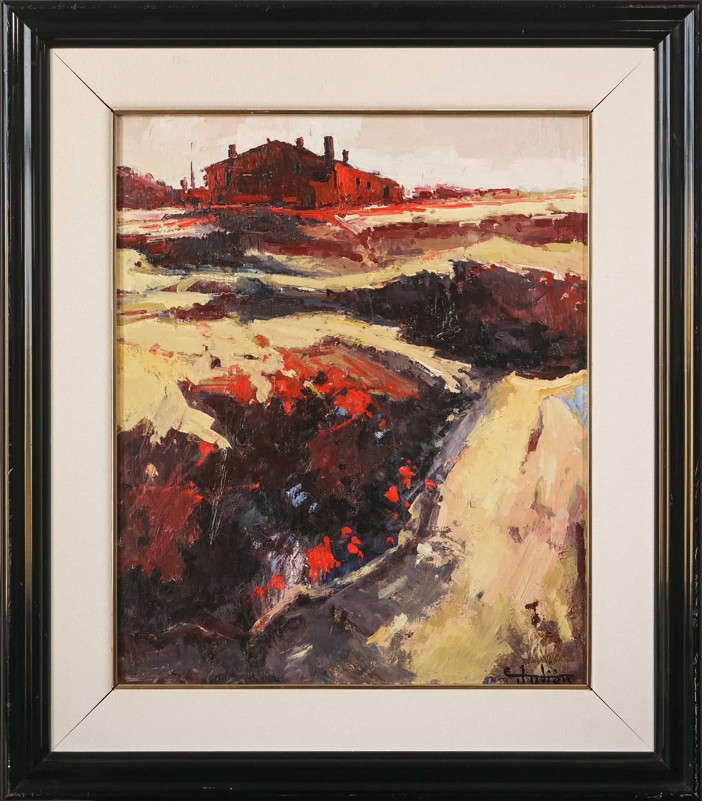 Ernest Julien Malla – Landschap In Fauvistische Post Impressionistische Stijl photo furniture