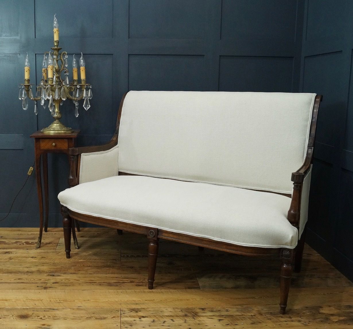 A Late 18th / Early 19th Century French Directoire Two Seater Settee photo furniture
