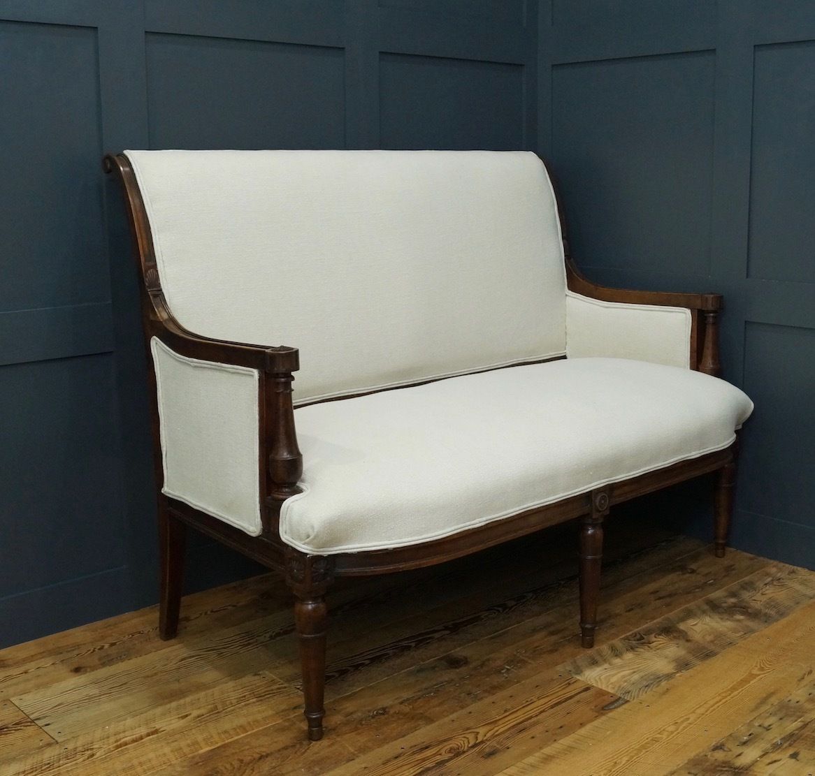 A Late 18th / Early 19th Century French Directoire Two Seater Settee photo for sale