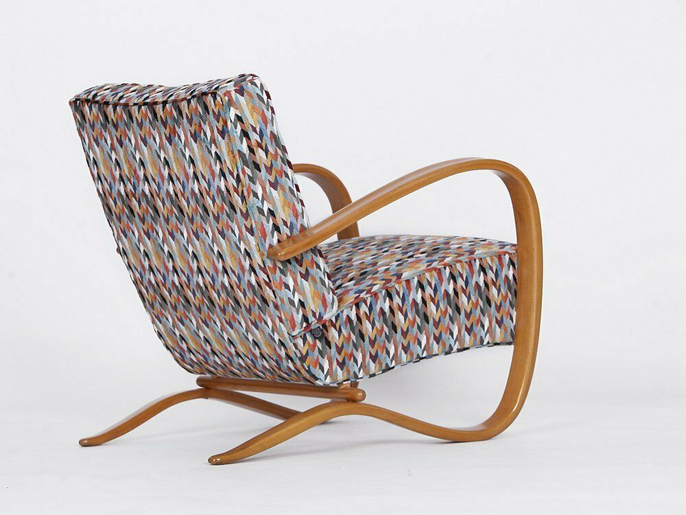 Art Deco Model H 269 Lounge Chair By Jindřich Halabala For Up Závody, 1930s photo vintage