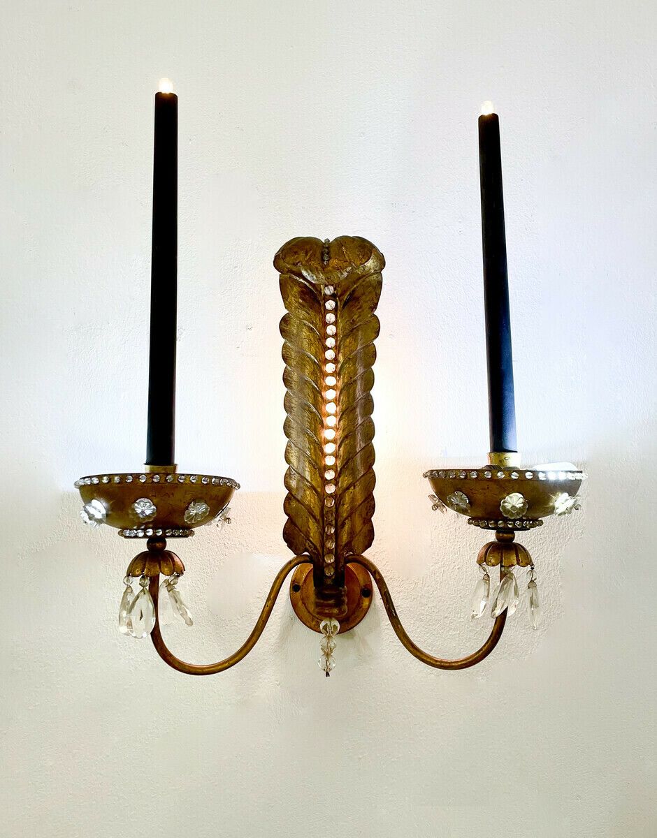 Pair Of Mid Century Wall Lights In The Style Of Baguès photo furniture