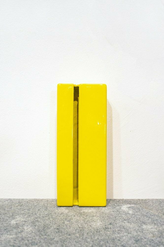 Yellow Ceramic Vase By Gabbianelli, Italy, 1970s photo furniture