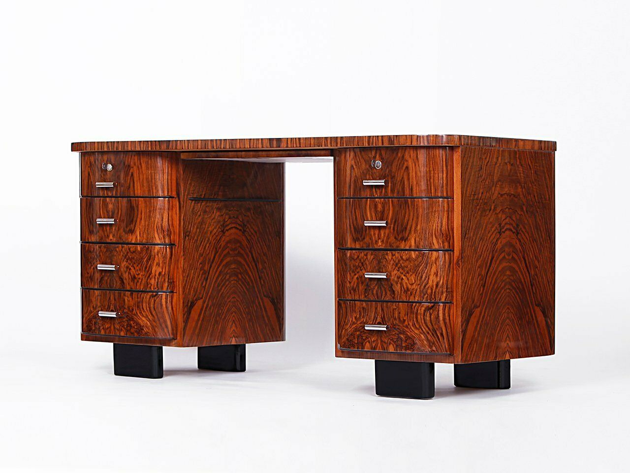 Furniture Model H 178 Desk By Jindrich Halabala For Up Zavody, 1930s photo