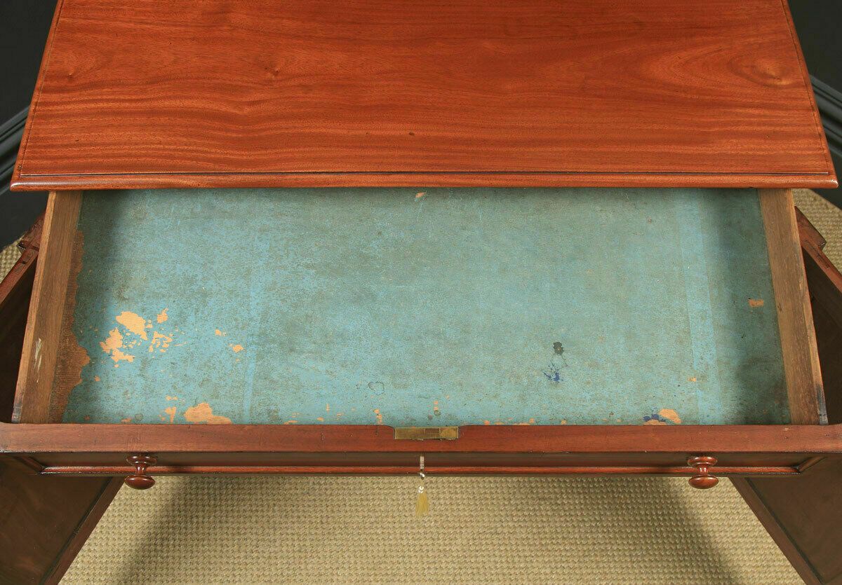 Antique English Georgian Regency Two Door Chiffonier Cabinet Sideboard Cupboard photo vintage