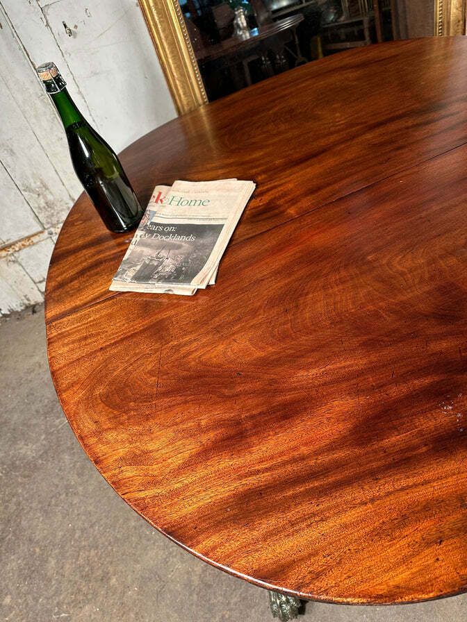 895.0 Antique Georgian Cuban Mahogany Centre/Breakfast Table photo