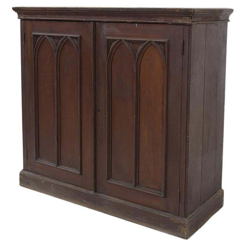 Antique Gothic High Cupboard Of The Galloping Queen Holland