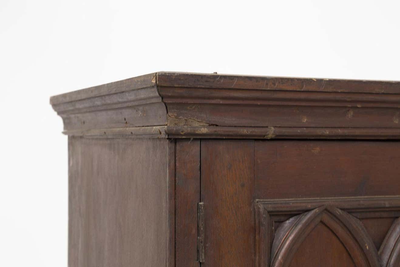 Antique Gothic High Cupboard Of The Galloping Queen Holland photo 5442.0