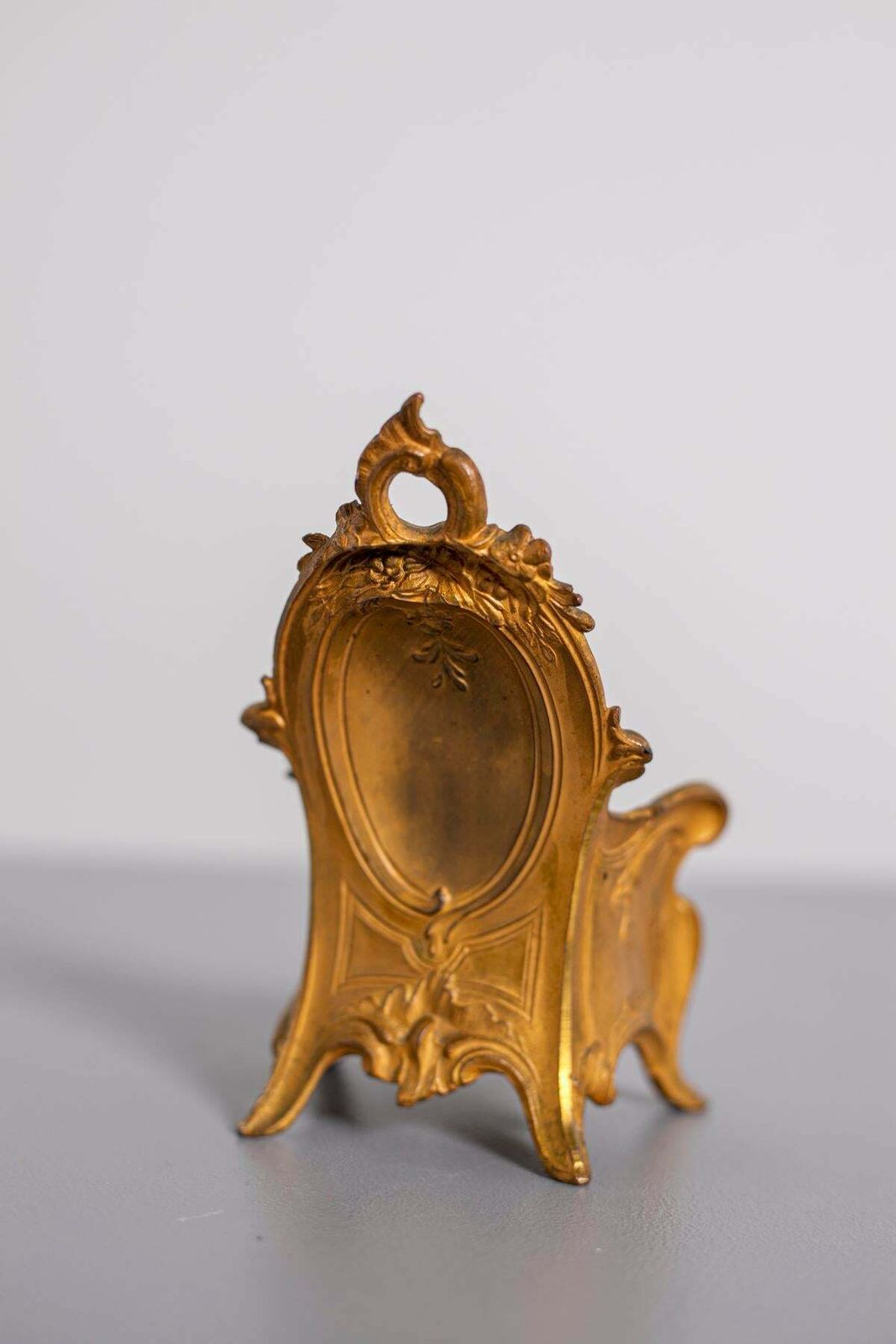 Miniature Of A Jewellery Box In Gilt Bronze Paris France Circa 1800 photo for sale