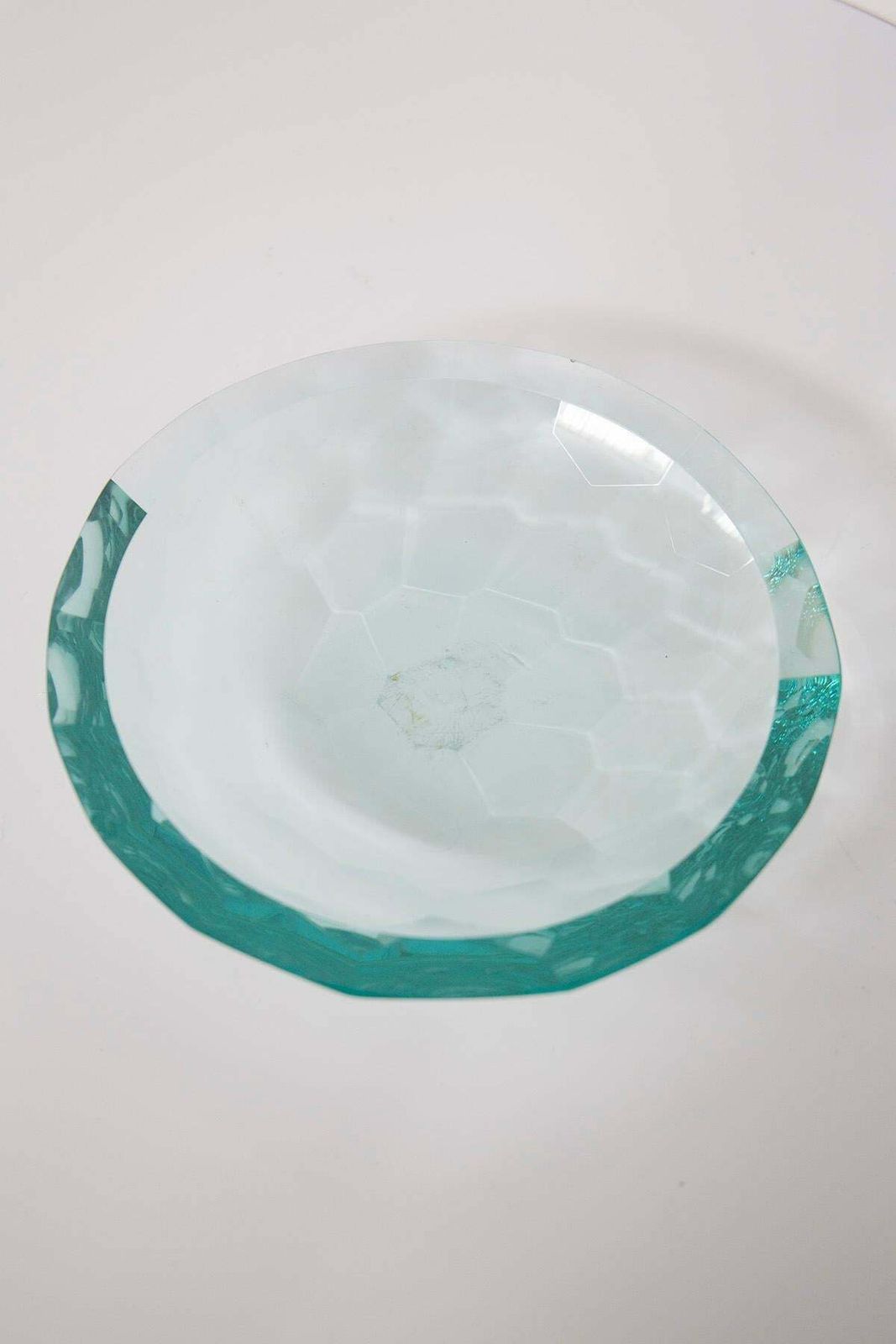 Pair Of Glass Centrepieces In The Style Of Fontana Arte photo 708.0
