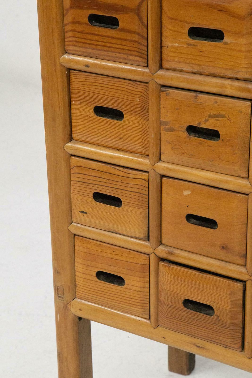 Italian Wooden Storage Cabinet With Drawers photo vintage