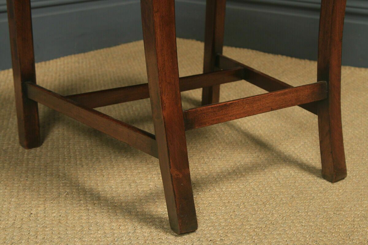 photo furniture Antique Set Of Eight English Georgian Ribbon Back Mahogany Dining Chairs C1880