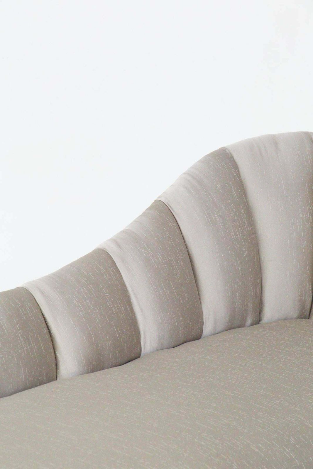 Gio Ponti Mid Century Grey Silk Satin Dormeuse ''Attr.'' photo for sale