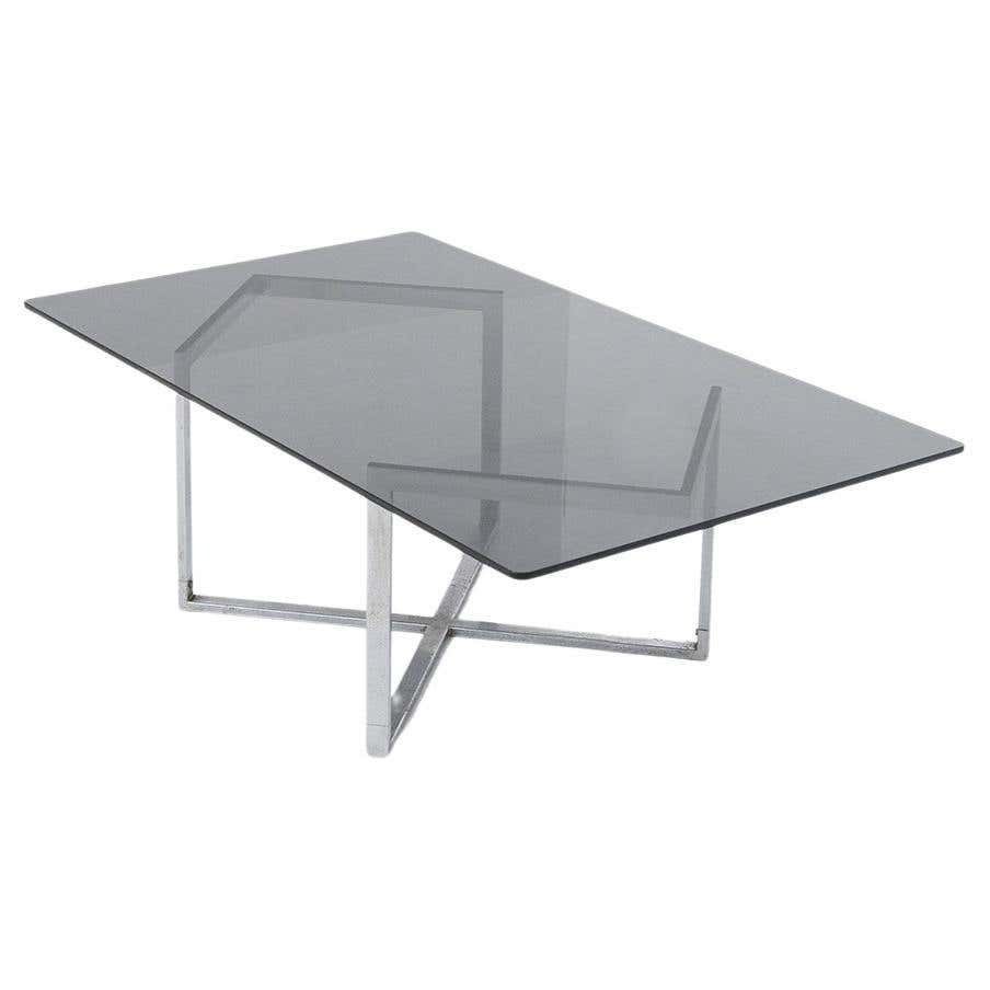 Smoking Table In Glass And Steel By Vittorio Introini From Vip''S Residence