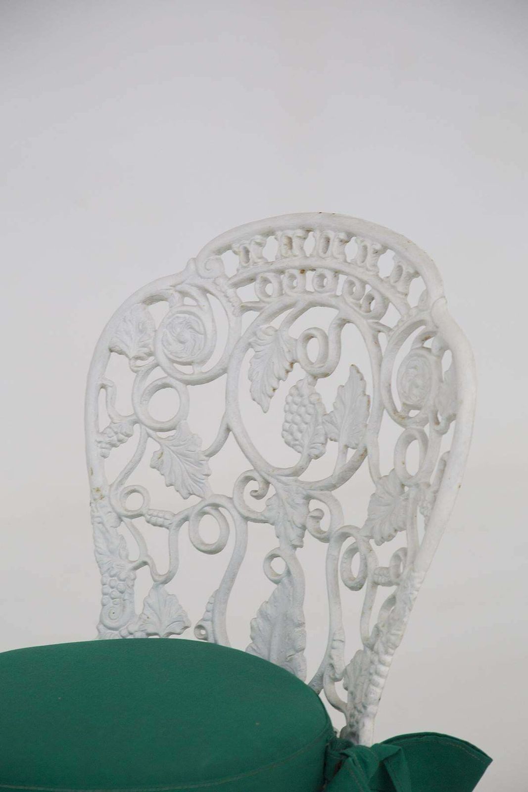 Victorian English Cast Iron Chairs And Original Fabric photo Garden Furniture