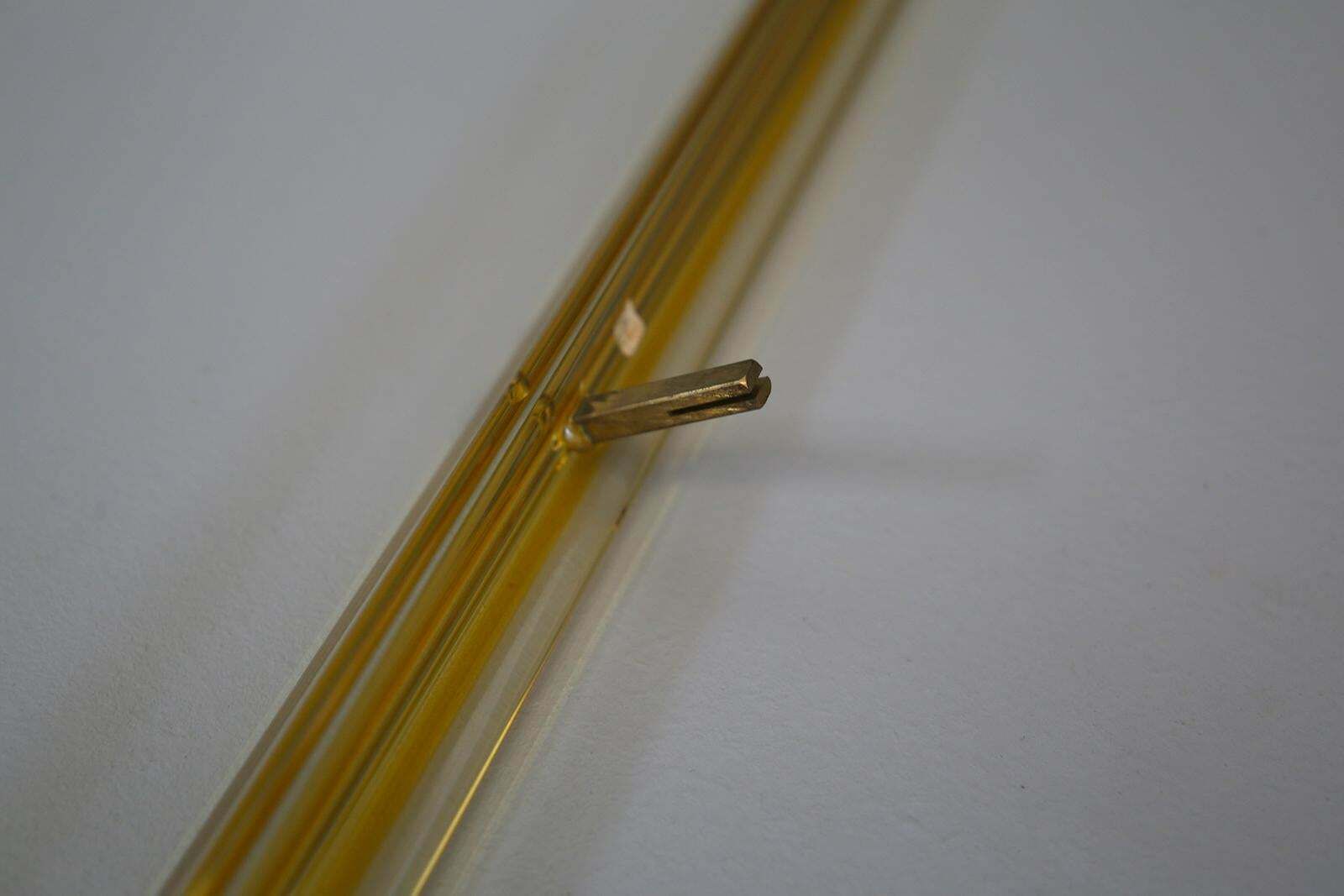 Venini Chandelier Midcentury In Gilded Glass And Brass Elegant, 1950 photo buy