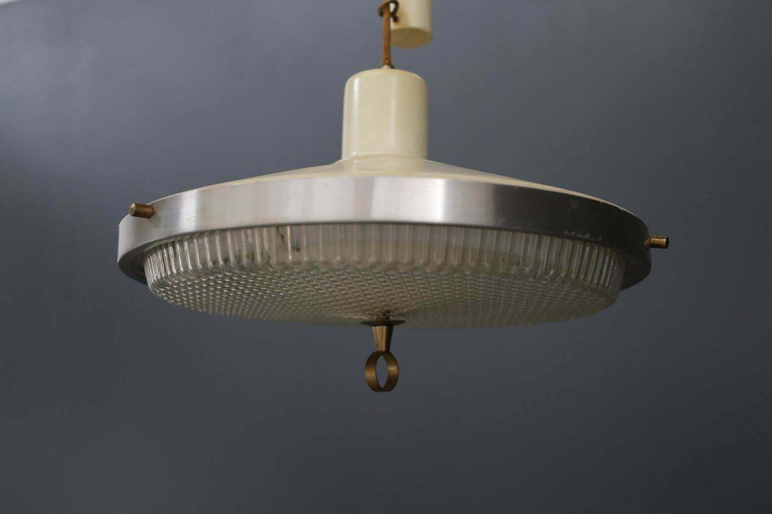 Pendant Midcentury Up And Down Italian Design, 1950 photo for sale