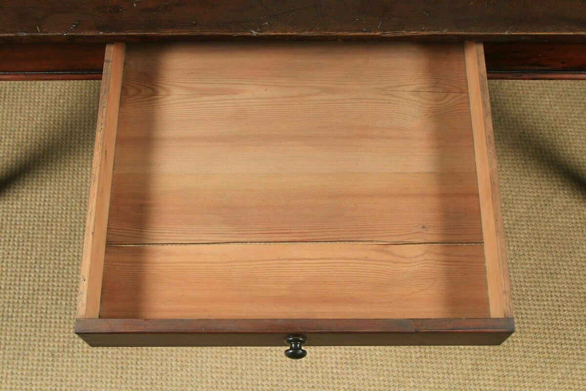 Georgian Regency Pair Of 6ft Pine Scullery Refectory Kitchen Serving Dining Tables photo vinterior