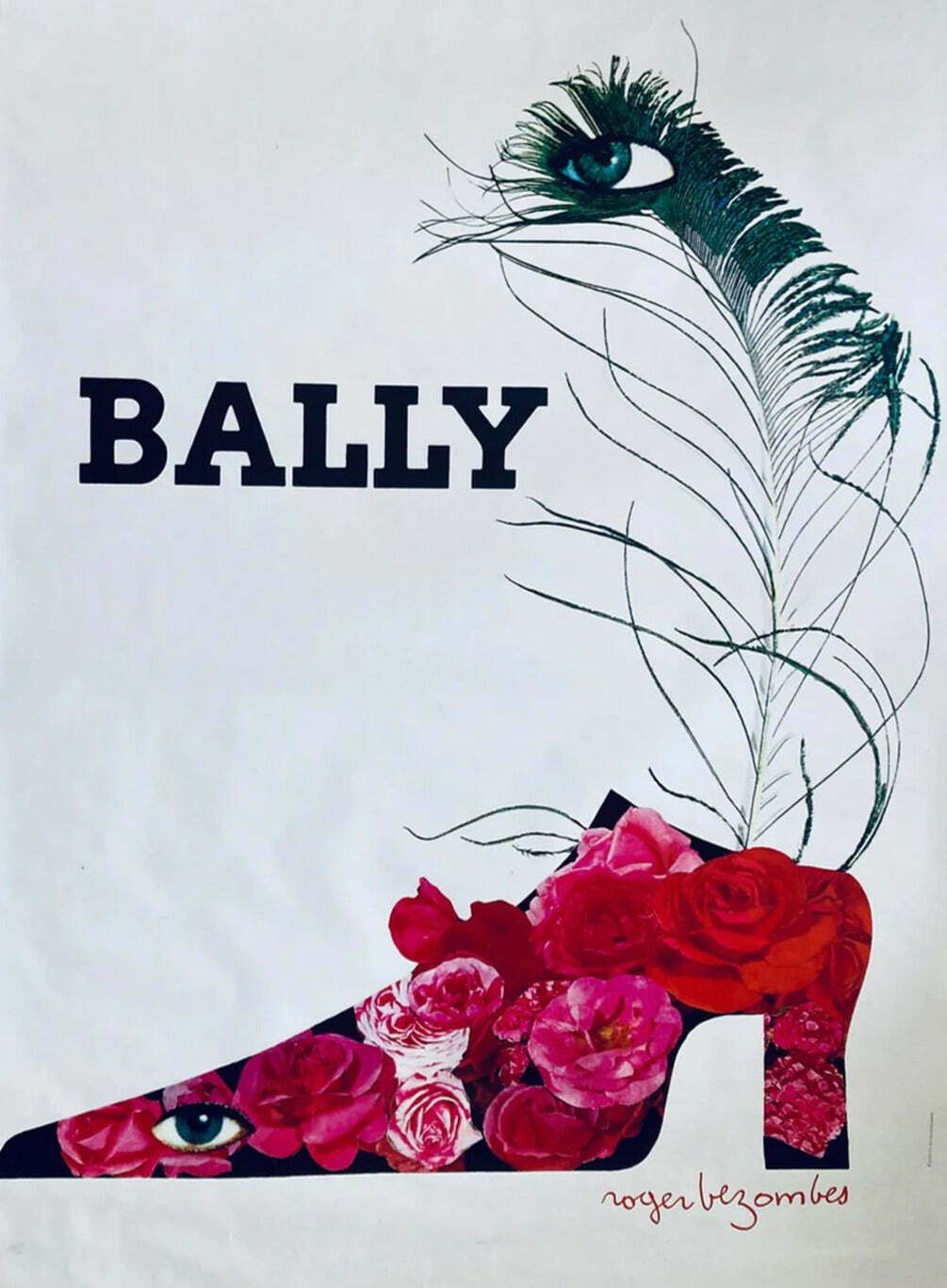 Bally   Plume Original Vintage Poster