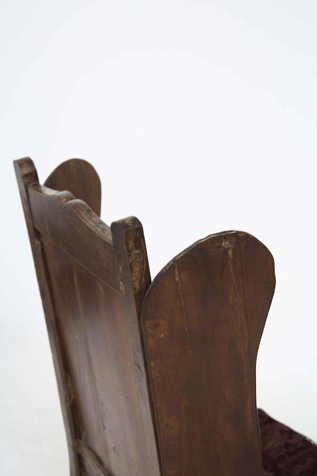 Couple Of Vintage Italian Armchairs In Wood And Fabric photo Furniture