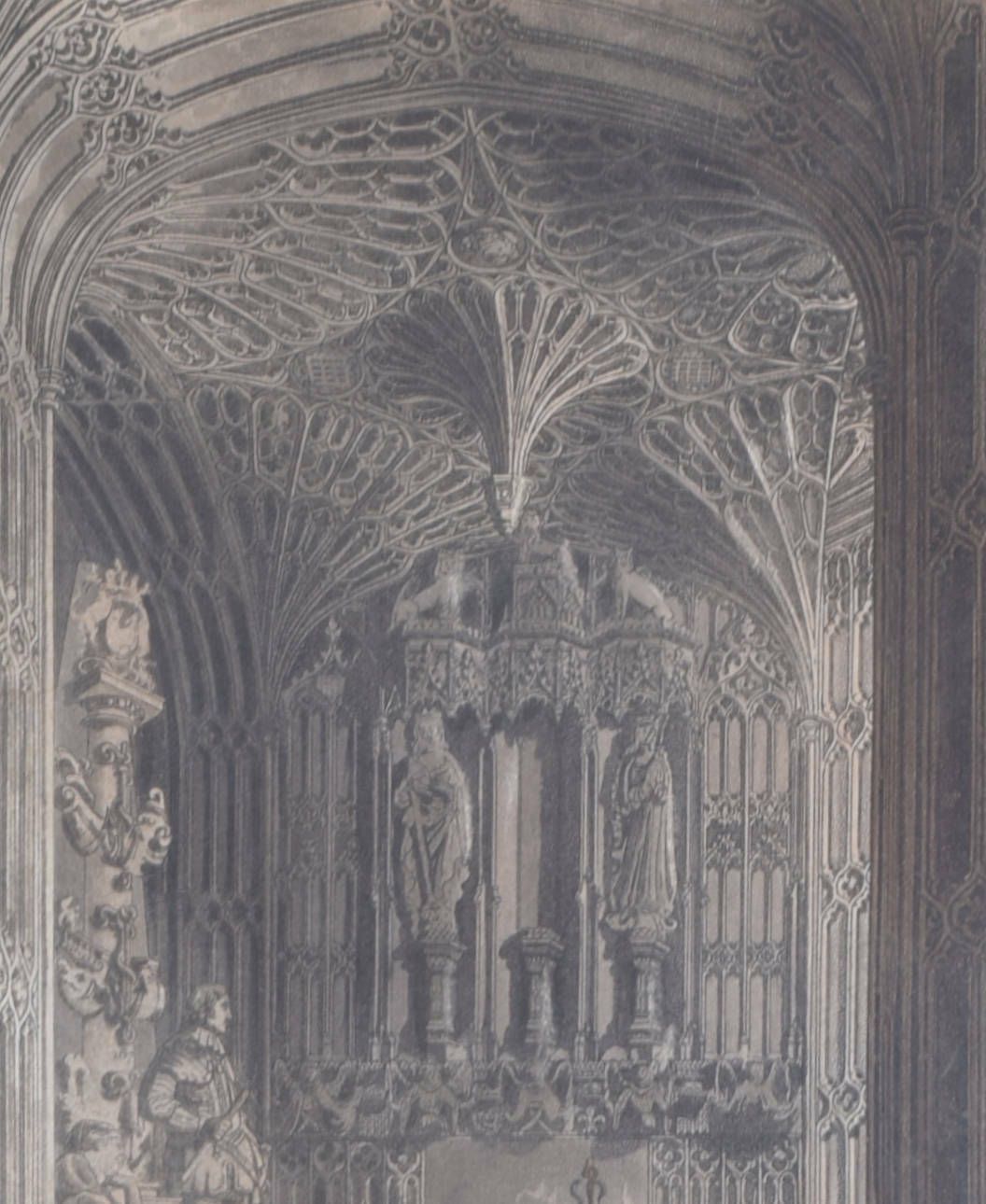 J Black (Early 19th Century) After Frederick Mackenzie (1788 – 1854) East End Of South Aisle, Westminster Abbey (1812) photo Art