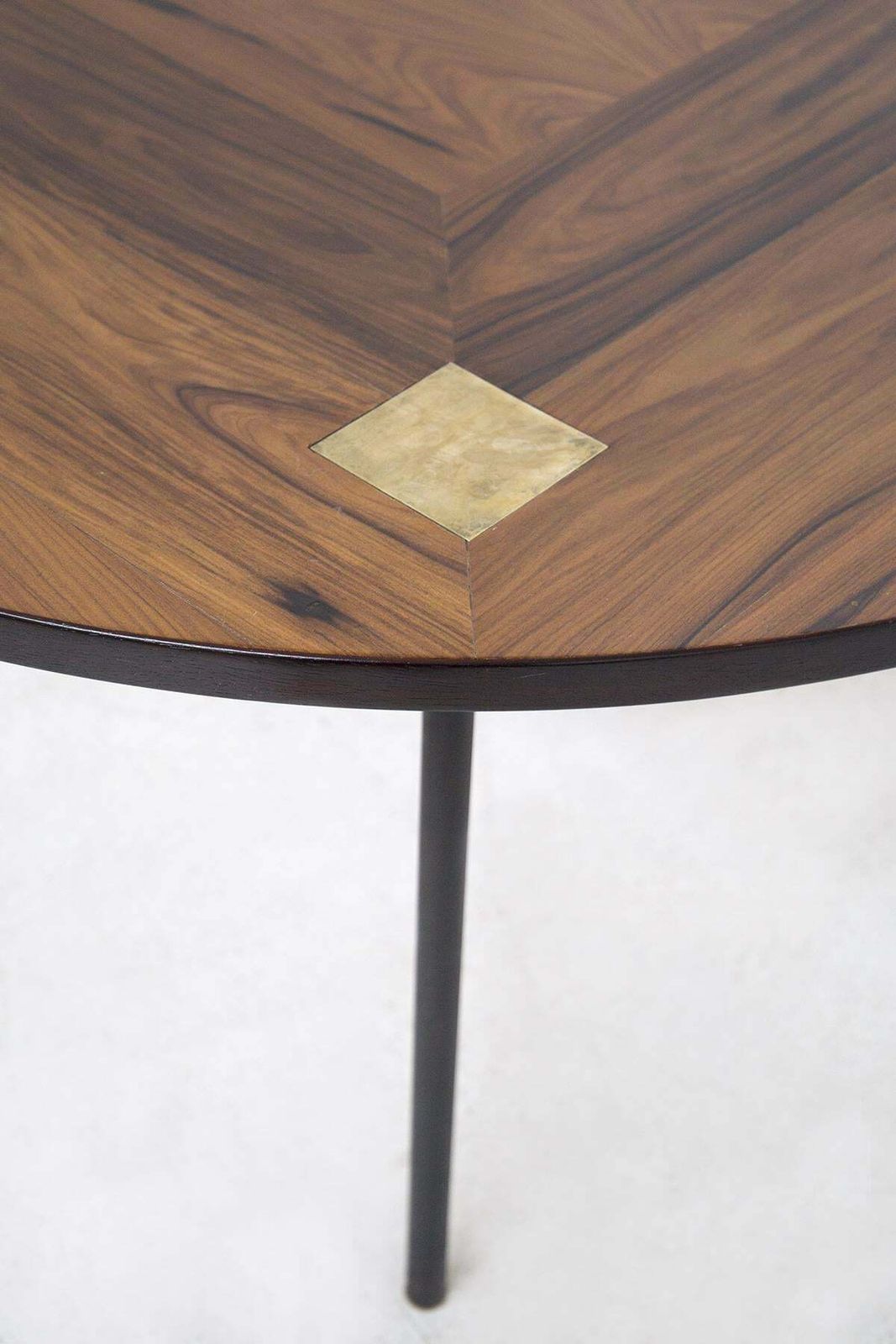 Vintage Wood And Brass Lounge Table By Ettore Sottsass, Published photo Furniture