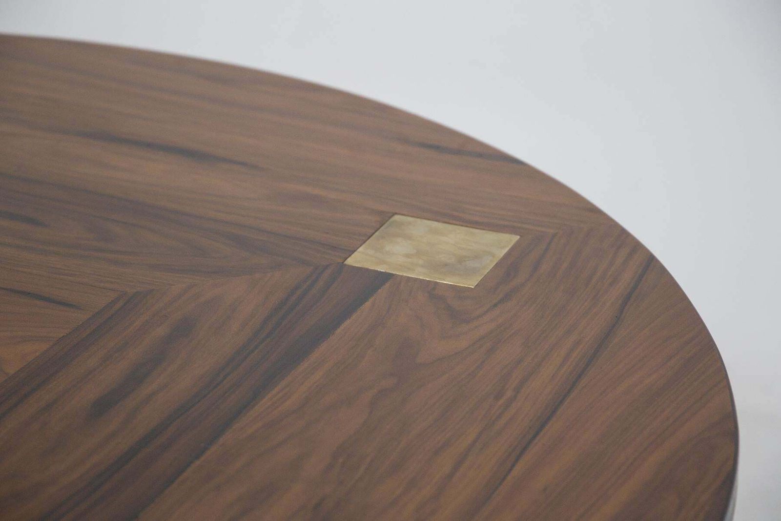 Vintage Wood And Brass Lounge Table By Ettore Sottsass, Published photo 10312.0
