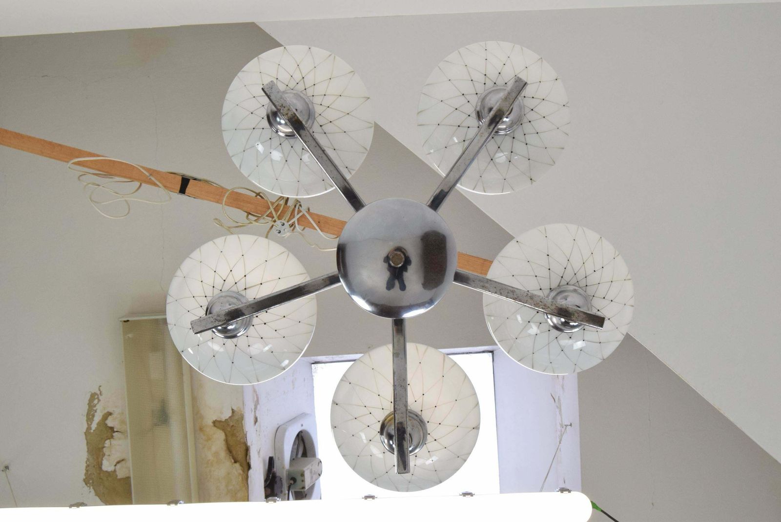 Mid Century Chandelier By Company Drukov 1960''S photo vinterior