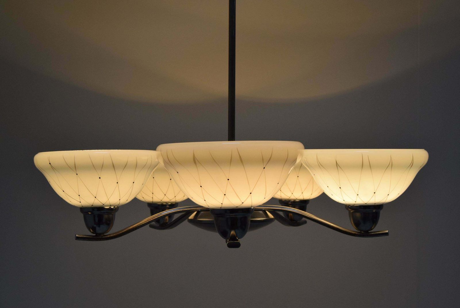 photo vinterior Mid Century Chandelier By Company Drukov 1960''S