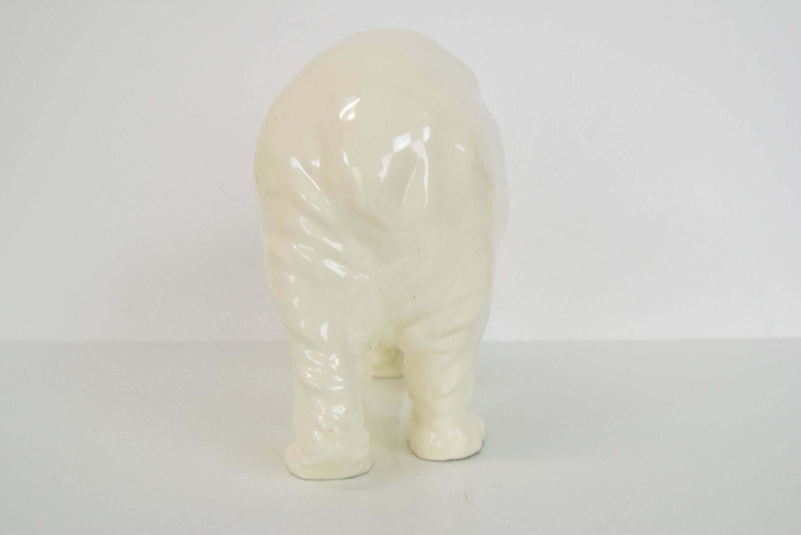 photo furniture Large Antique Czechoslovakia Porcelain Royal Dux Polar Bear Sculpture In 1925
