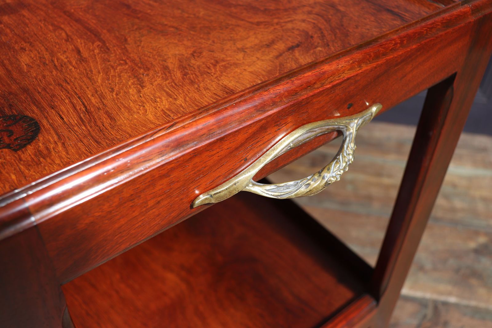 Art Nouveau Bronze Mounted Marquetry Table By Majorelle photo vinterior