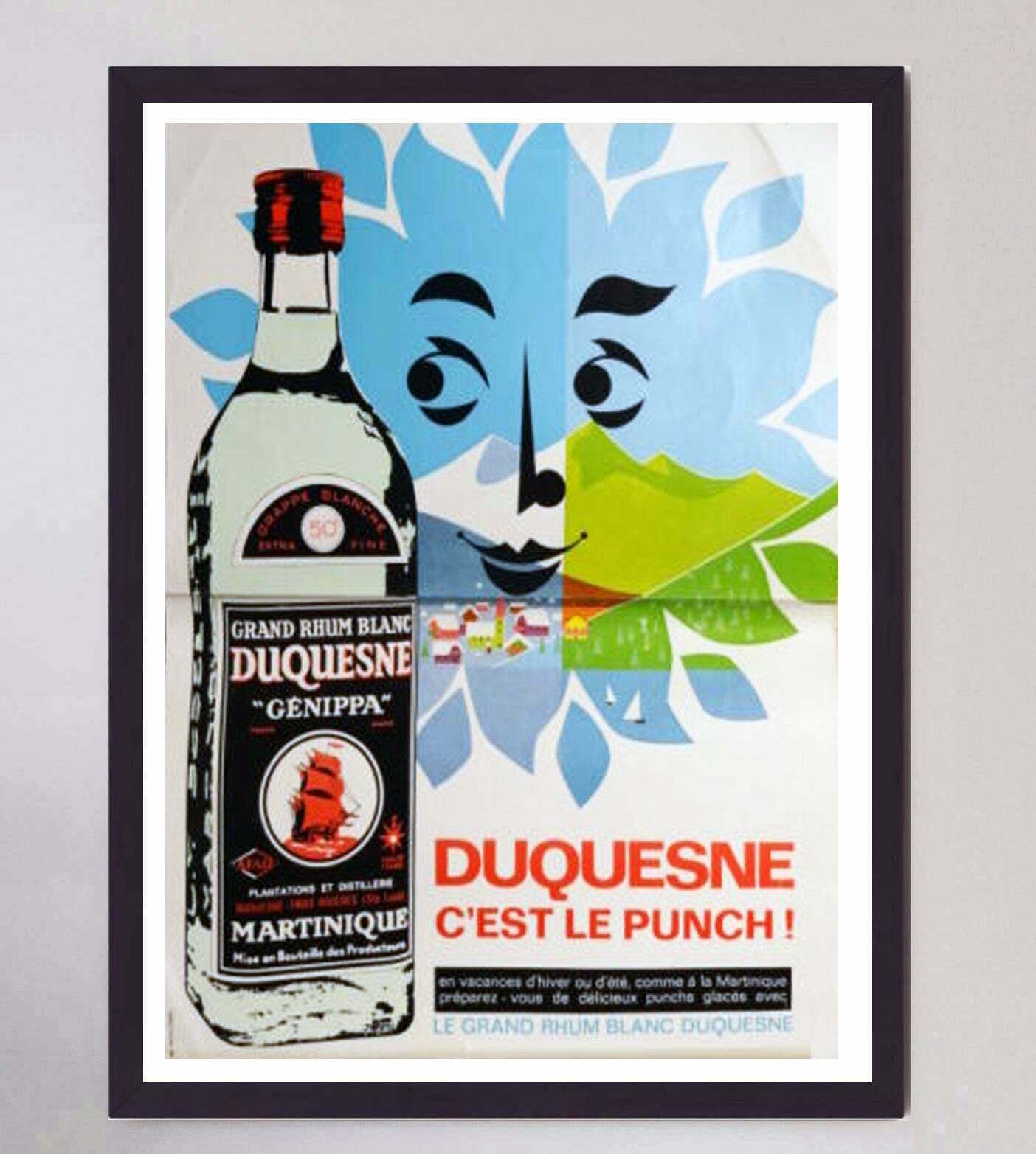 Duquesne Rum Original Vintage Poster photo furniture