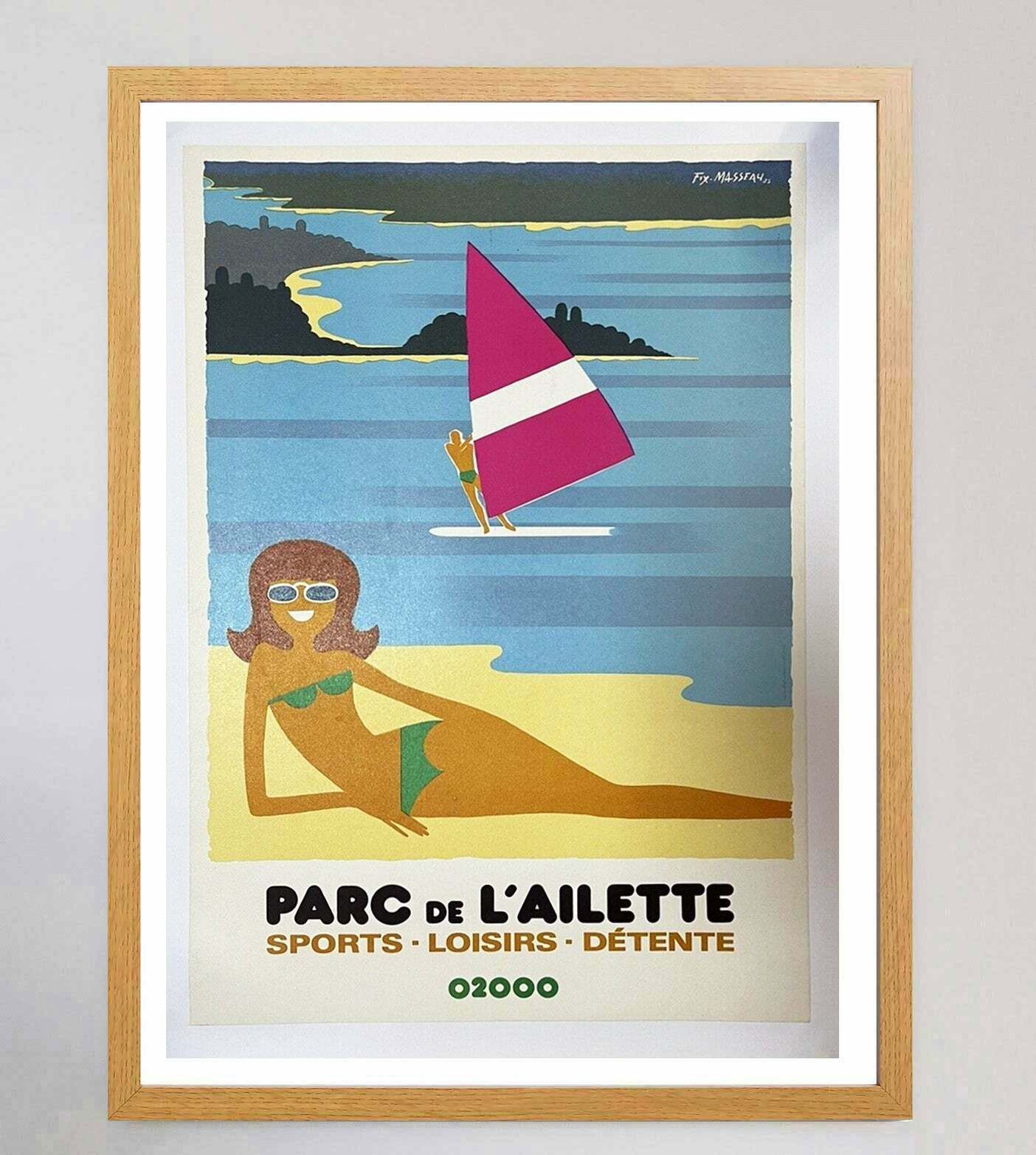 Parc De L'ailette   Fix Masseau Original Vintage Poster photo Art