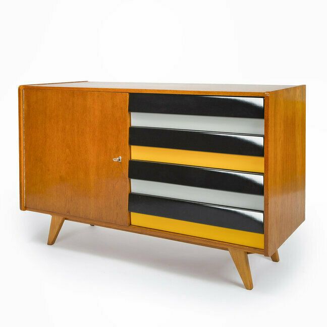 Jiri Jiroutek, Cabinet U 458, 1960s, Modernist photo furniture