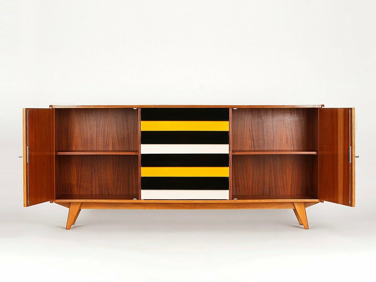 Mid Century Wooden U 460 Sideboard With Drawers By Jiří Jiroutek For Interior Prague, 1960s photo 2086.0